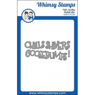 Whimsy Stamps Denise Lynn and Deb Davis Die - Chills Word